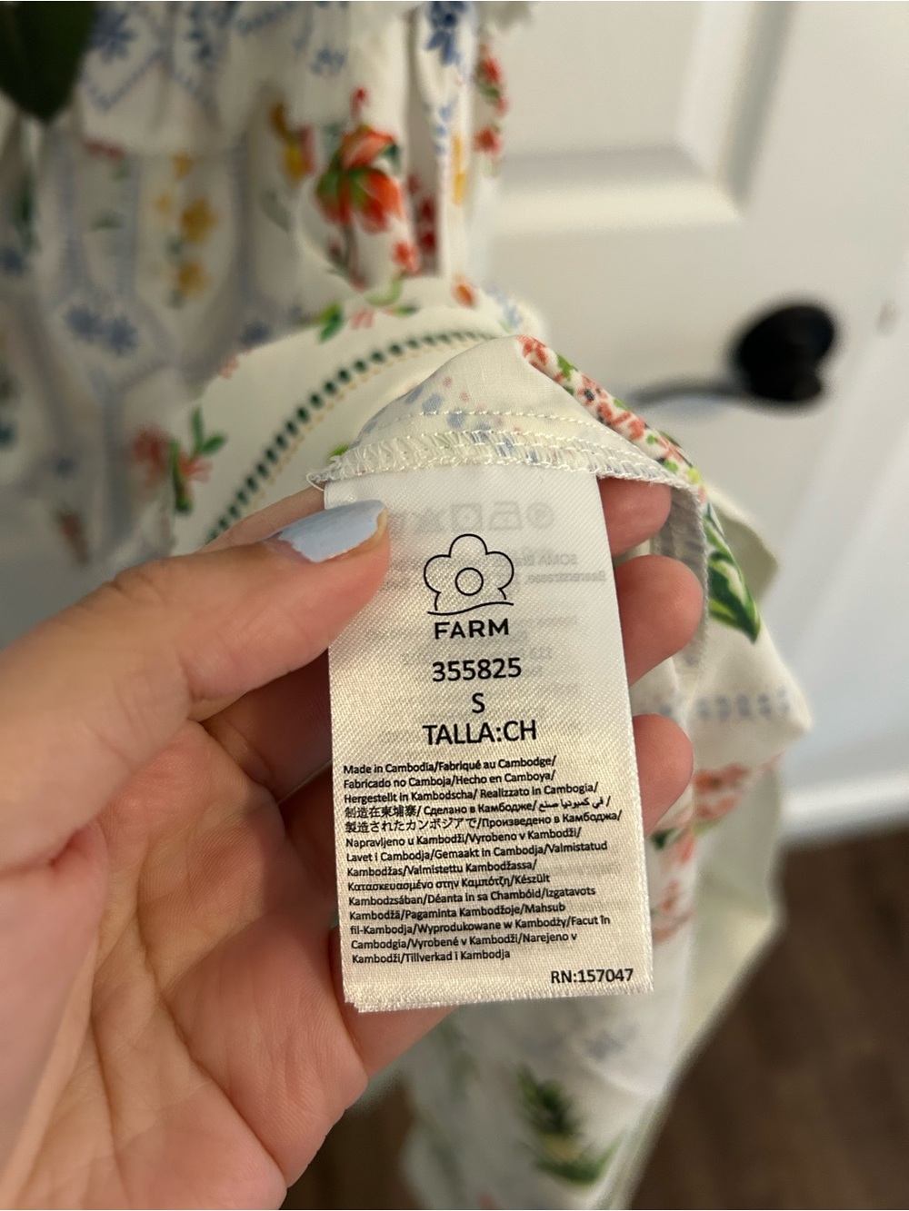 NWT Farm Rio Floral Print White Sundress SIZE 4 - Picture 11 of 16